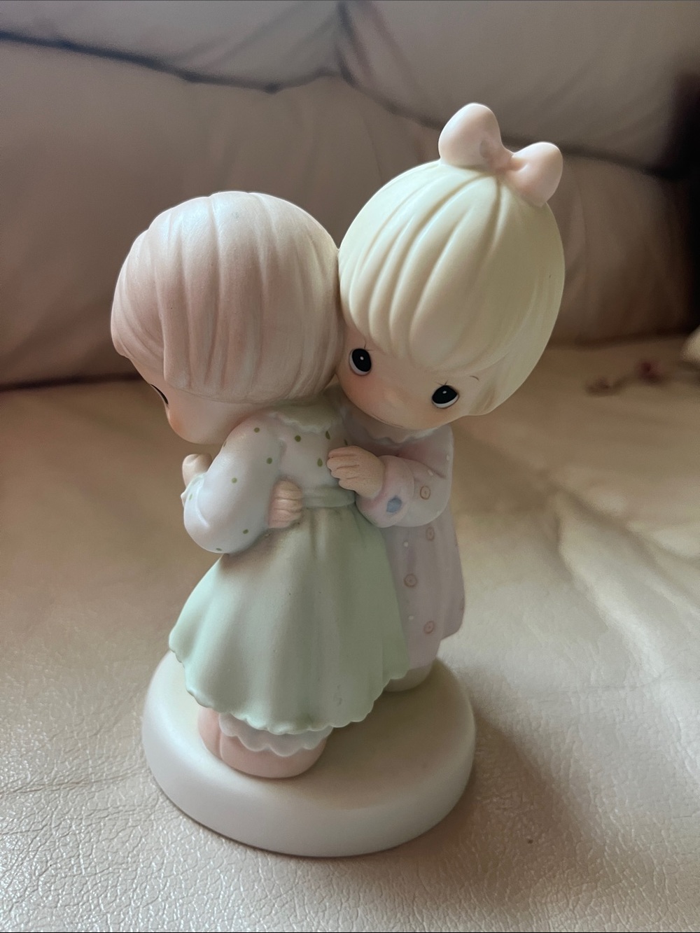 Precious Moments Pastel Figurine - White, Mint & Pink